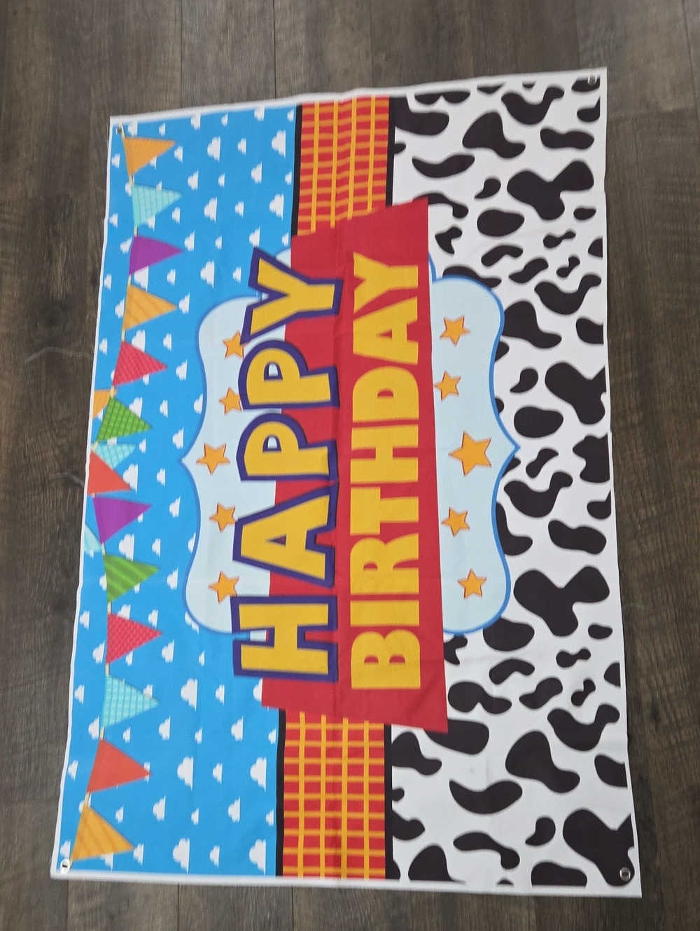 Toy Story Happy Birthday Party Backdrop Banner